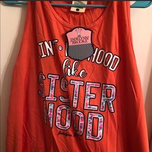 Jadelynn brooke sleeveless shirt